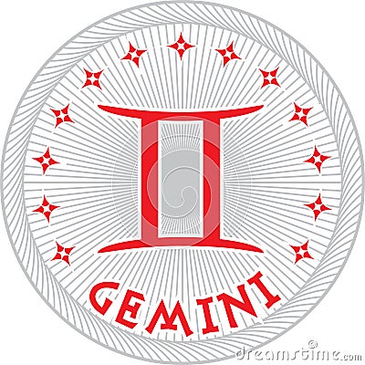 Gemini zodiac sign Stock Photo