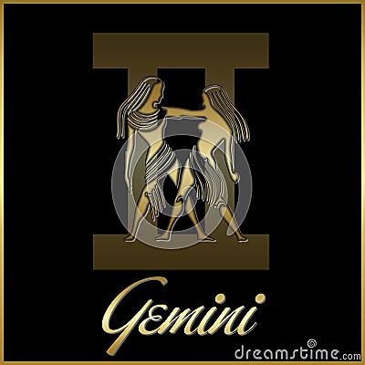 Gemini zodiac star sign Stock Photo