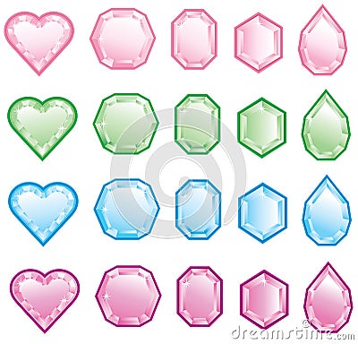 Gemstones Vector Illustration