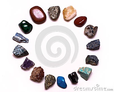 Gemstones and minerals Stock Photo