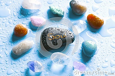 Gemstones and soul Stock Photo