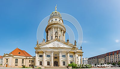 Gendarmenmarkt in Berlin with Concert Hall and French Cathedral in historical and business downtown, Berlin, Germany, at summer Editorial Stock Photo