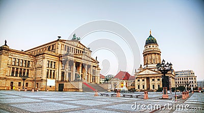 Gendarmenmarkt square with Concert hall in Berlin Stock Photo