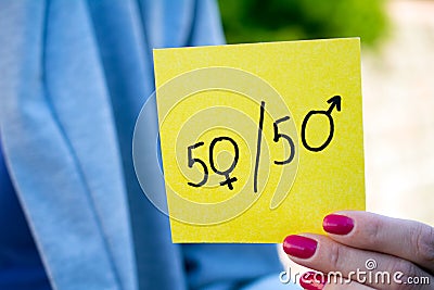 Gender definition concept Stock Photo