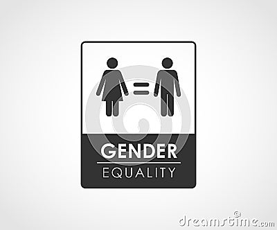 Gender Equality Concept Design Vector Illustration
