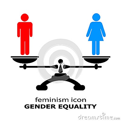 Gender equality icon Vector Illustration