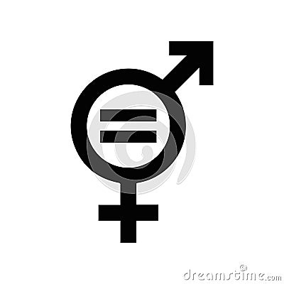 Gender equality symbol Vector Illustration