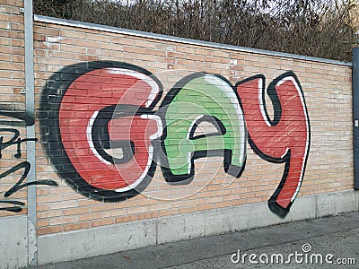 Gender Graffiti Stock Photo