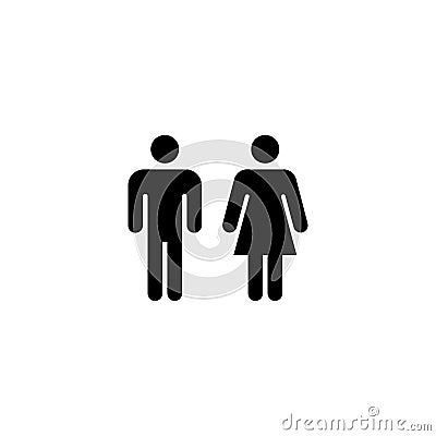 Gender, man and woman icon Vector Illustration