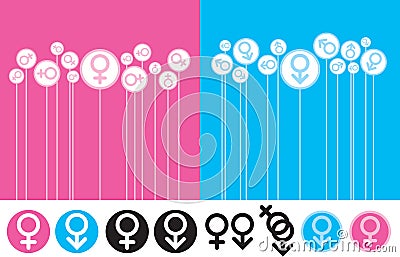 Gender Mania Vector Illustration