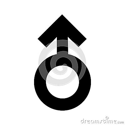 Gender men signs black icon. A symbol sexual affiliation. Flat style for graphic design, logo. A lot of soot. A happy love. Vector Vector Illustration