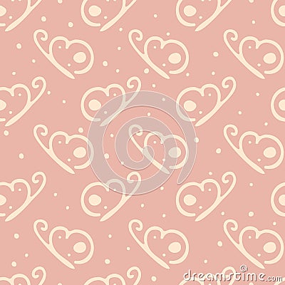 Seamless pattern with butterflies and dots vector illustration Vector Illustration