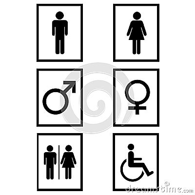 Gender signs Stock Photo