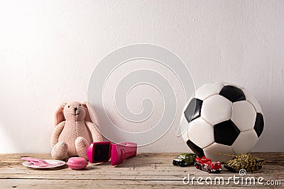 Gender stereotype toys Stock Photo