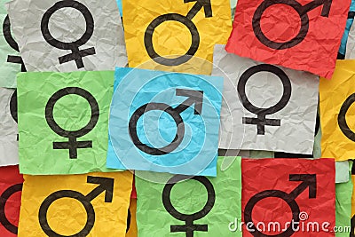 Gender Symbols Stock Photo