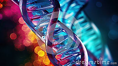 gene dna abstract Cartoon Illustration