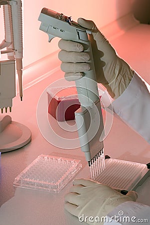 Gene laboratory Stock Photo