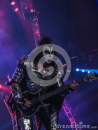 Gene Simmons, Bassist for Rock Band Kiss Editorial Stock Photo