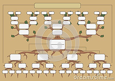 The genealogical tree Vector Illustration