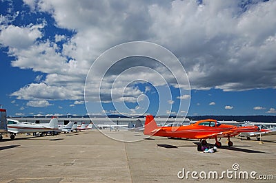 General aviation airport Stock Photo