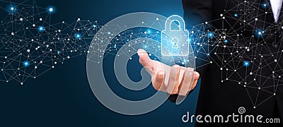 General Data Protection Regulation GDPR, GDPR in the hand of b Stock Photo
