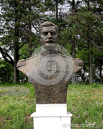 General Eremia Grigorescu, statue in the Marasesti Mausoluem Stock Photo