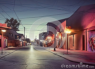 General Krueger neighborhood in San Antonio, Texas USA. Stock Photo