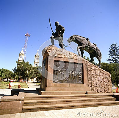 general madariaga monument in the city square of paso de los libres province of corrientes argentina Editorial Stock Photo