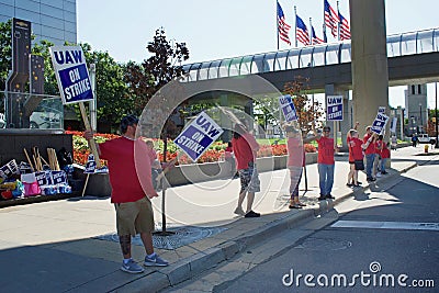 General Motors, United Auto Workers on Strike Editorial Stock Photo