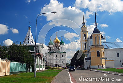 General panorama of the Kremlin in Kolomna, Russia. Editorial Stock Photo