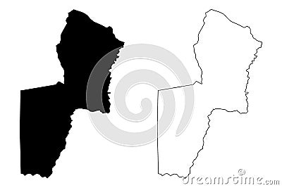 General Santos City Republic of the Philippines, Soccsksargen Region map vector illustration, scribble sketch City of GenSan map Vector Illustration