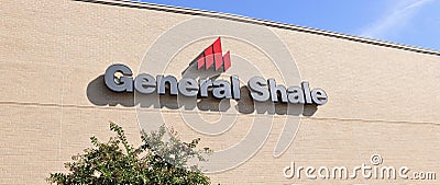 General Shale Sign Editorial Stock Photo