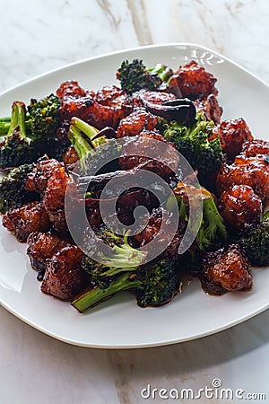 General Tso`s Shrimp Stock Photo