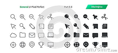 General UI Pixel Perfect Well-crafted Vector Thin Line And Solid Icons 30 1x Grid for Web Graphics and Apps. Vector Illustration