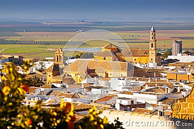 General view of andalucian town. Osuna Stock Photo