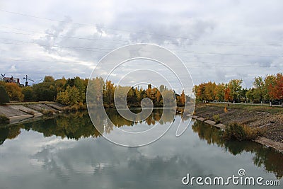 General view of Chernobyl nuclear power station district in Pripyat, Ukraine Stock Photo