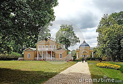 General view of the Lermontov estate Tarkhani Editorial Stock Photo