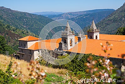 General view of Monastery of San Esteban Stock Photo