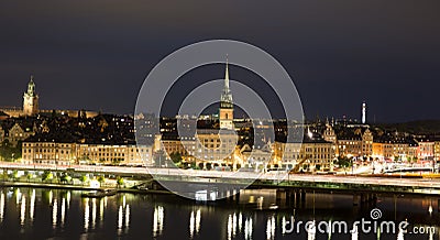 General view of Old Town Gamla Stan in Stockholm, Sweden Editorial Stock Photo