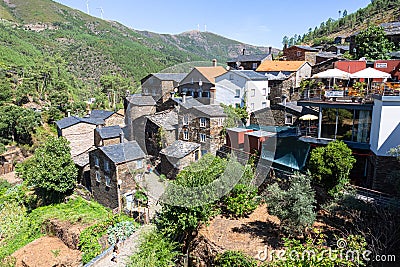 General view at the PiodÃ£o village, a typical and traditional schist village Editorial Stock Photo