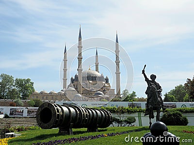 General view of Selimiye Mosque, Edirne, Turkey Editorial Stock Photo
