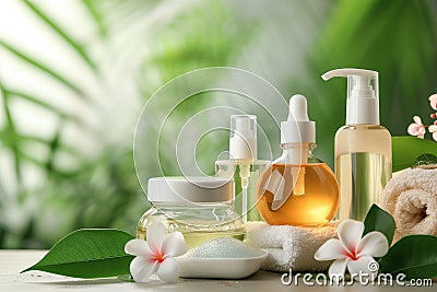Anti aging ageless revitalizationhydrogel mask spray. Skincare hydration therapysaturate Foam. Cream holistic therapy cleanser Stock Photo