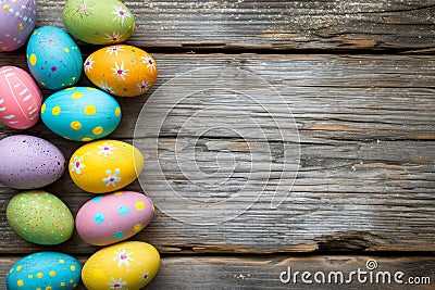 Happy easter alabaster Eggs Easter festal Basket. White sacrifice Bunny Tulips. Bounding background wallpaper Cartoon Illustration