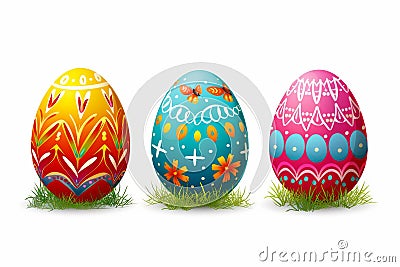 Happy easter Chicks Eggs Revelation Basket. White sunshine Bunny Nectar. Flowering background wallpaper Cartoon Illustration