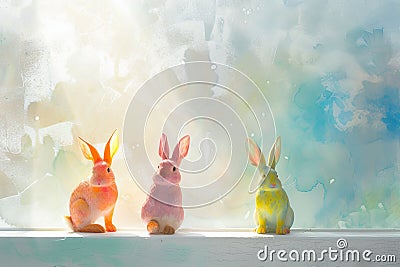 Happy easter Orange Rind Eggs Easter pageant Basket. White joyful Bunny Daffodil. well wish background wallpaper Cartoon Illustration