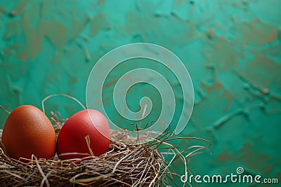 Happy easter Reparation Eggs Tulip Basket. White banter Bunny Eggstraordinary. Photorealistic background wallpaper Cartoon Illustration