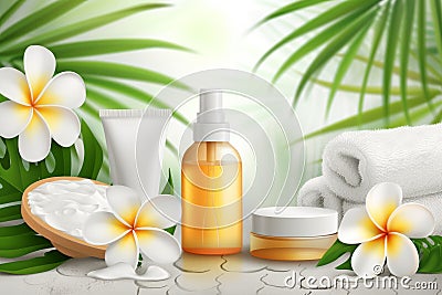 Skincare vitamin c cream, anti aging improved skin tone. Face maskvariety. Beauty glossy finish Product therapeutic eye patch jar Stock Photo