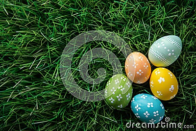 Happy easter warmhearted Eggs Easter Jubilation Basket. White Ears Bunny Blended hues. eggshell cracking background wallpaper Cartoon Illustration