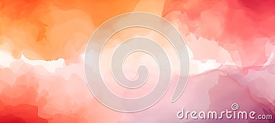 Abstract Salmon color ornate background. Invitation and celebration card. Stock Photo