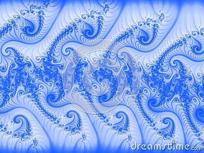 Generated blue swirls Stock Photo